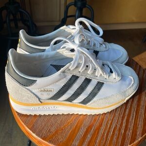 Adidas SL 72 White and Black Sneakers